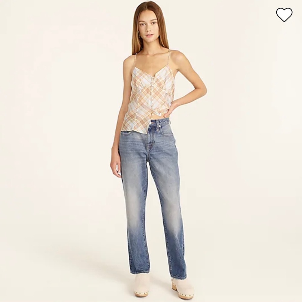 J Crew Slouchy boyfriend jean in Paulette wash